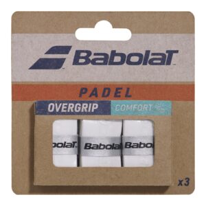Babolat Padel Comfort Overgrip — wit, 3-pack