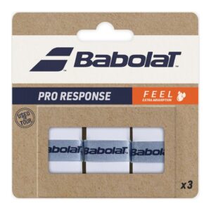 Babolat Pro Response Overgrip — wit, 3-pack