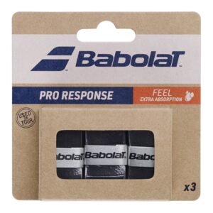 Babolat Pro Response Overgrip — zwart, 3-pack