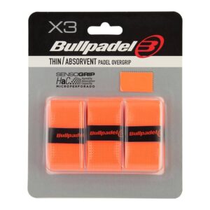 Bullpadel Thin Absorbent Sensogrip — oranje, 3-pack