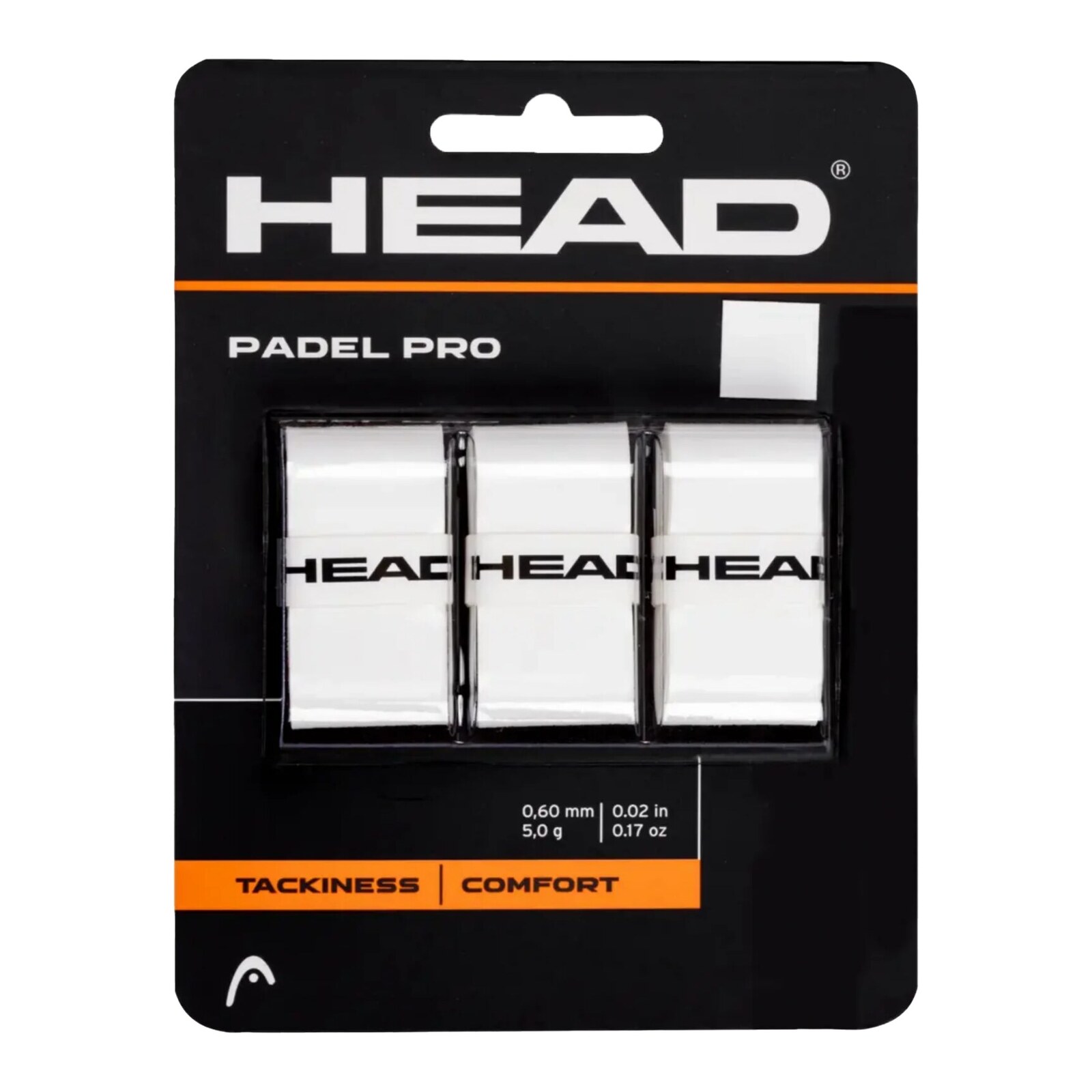 Head Padel Pro Overgrip — wit, 3-pack