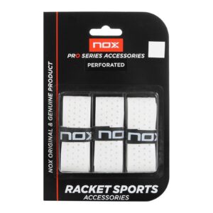 Nox Pro Overgrip geperforeerd — wit, 3-pack